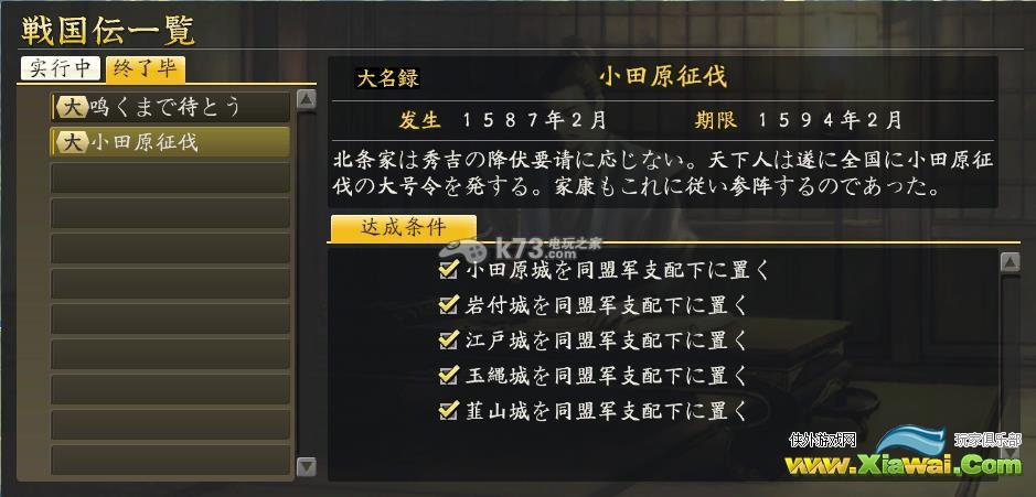 信长之野望14威力加强版战国传德川/真田家攻略