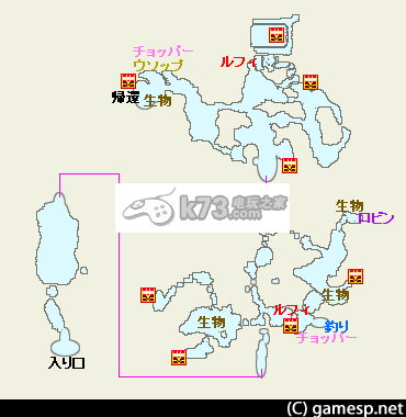 《海贼王无尽世界红》全地图与战利品一览分享