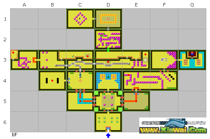 塞尔达传说大地之章地下迷宫地图