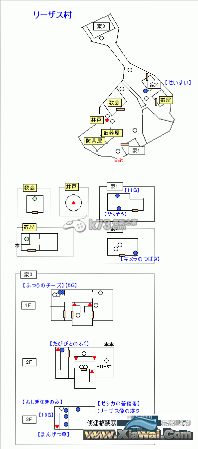 勇者斗恶龙8全城镇地图【商店·宿屋·武器防具】