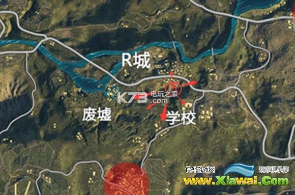 刺激战场海岛中心区域户外卡点攻略