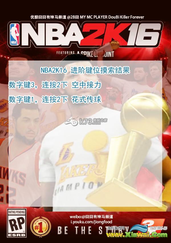 nba2k16怎么操作 键盘键位说明