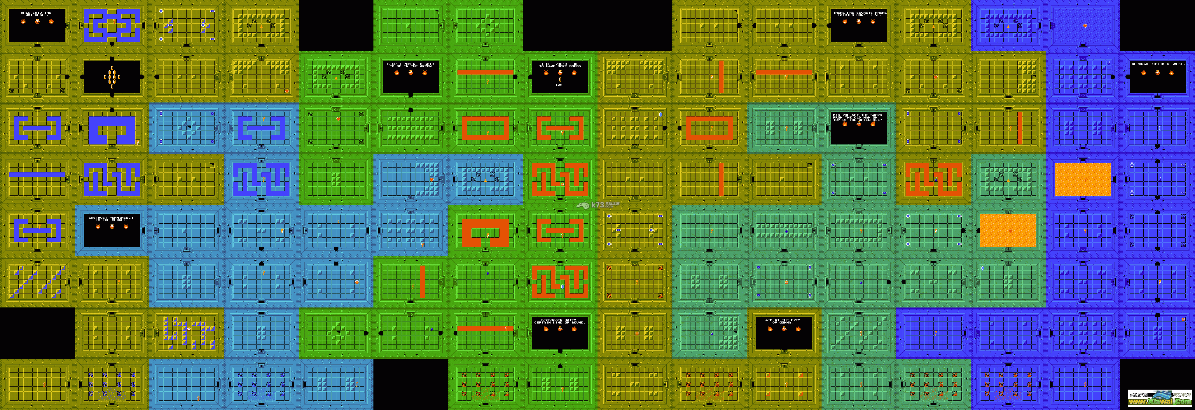 塞尔达传说1表模式迷宫集合A地图