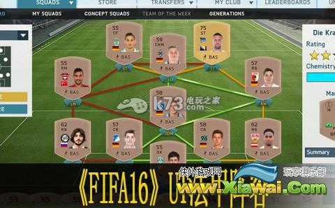 FIFA16ut法甲阵容推荐