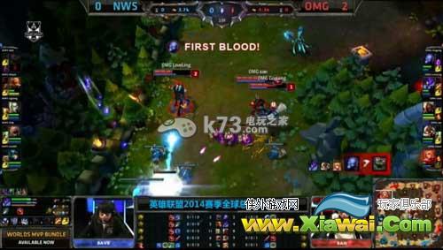 LOL英雄联盟S4釜山站OMG VS NJWS OMG晋级半决赛