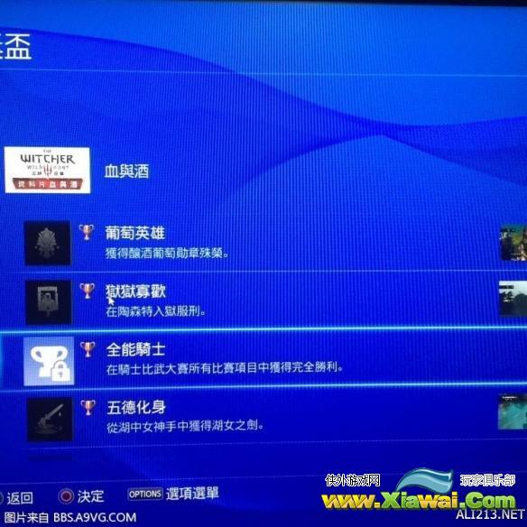 《巫师3：狂猎》血与酒dlc狱狱寡欢及五德化身奖杯获取方法一览