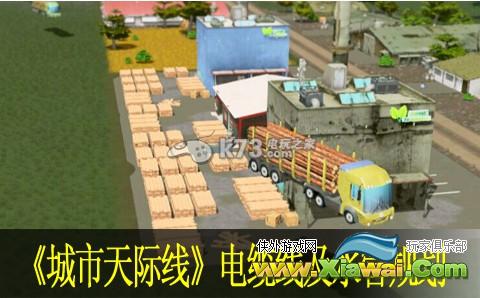 城市天际线电缆线及水管规划