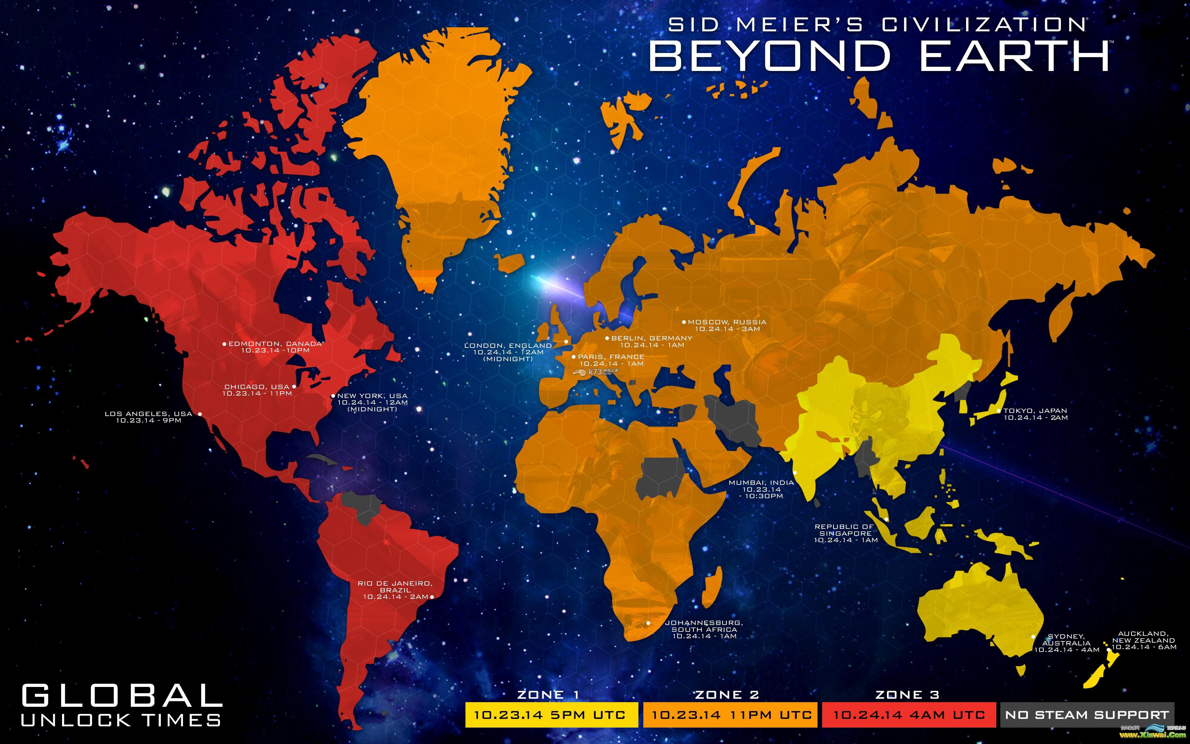 文明太空系外行星及全球解锁时间地图包