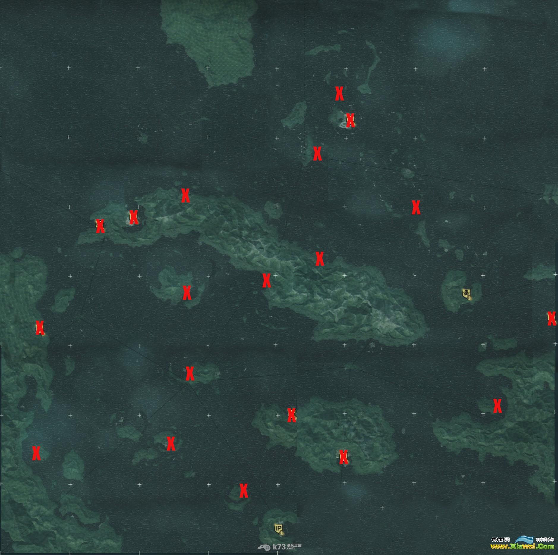 刺客信条4黑旗全藏宝图地点与宝藏内容