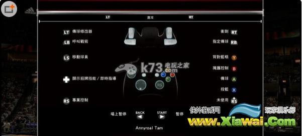 NBA2K15游戏按键操作方法介绍