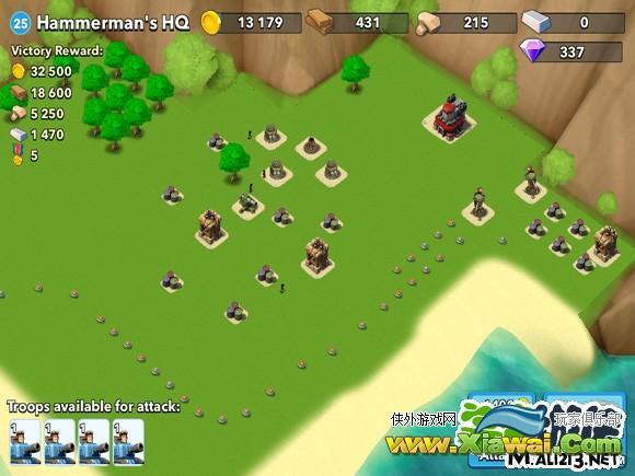 Boom Beach25级Boss＂无坦克＂打法教程