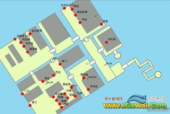 《侠客风云传》杭州地图 侠客风云传杭州地图怎么走