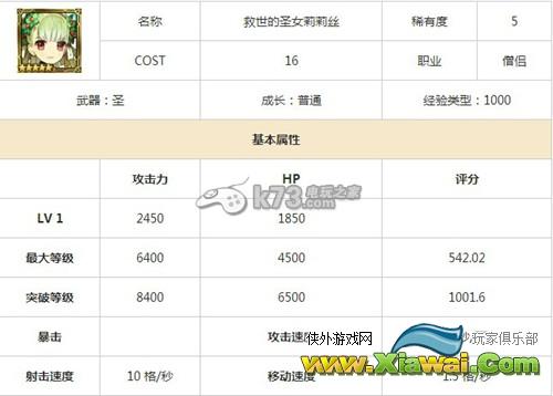锁链战记五星奶莉莉丝能力详解